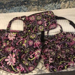 Vera Bradley duffle, weekender and laptop case